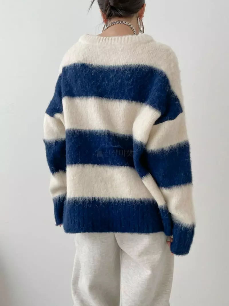 Highcolor - Korean Women Fashion - #momslook - Brush Knit Tee - 10