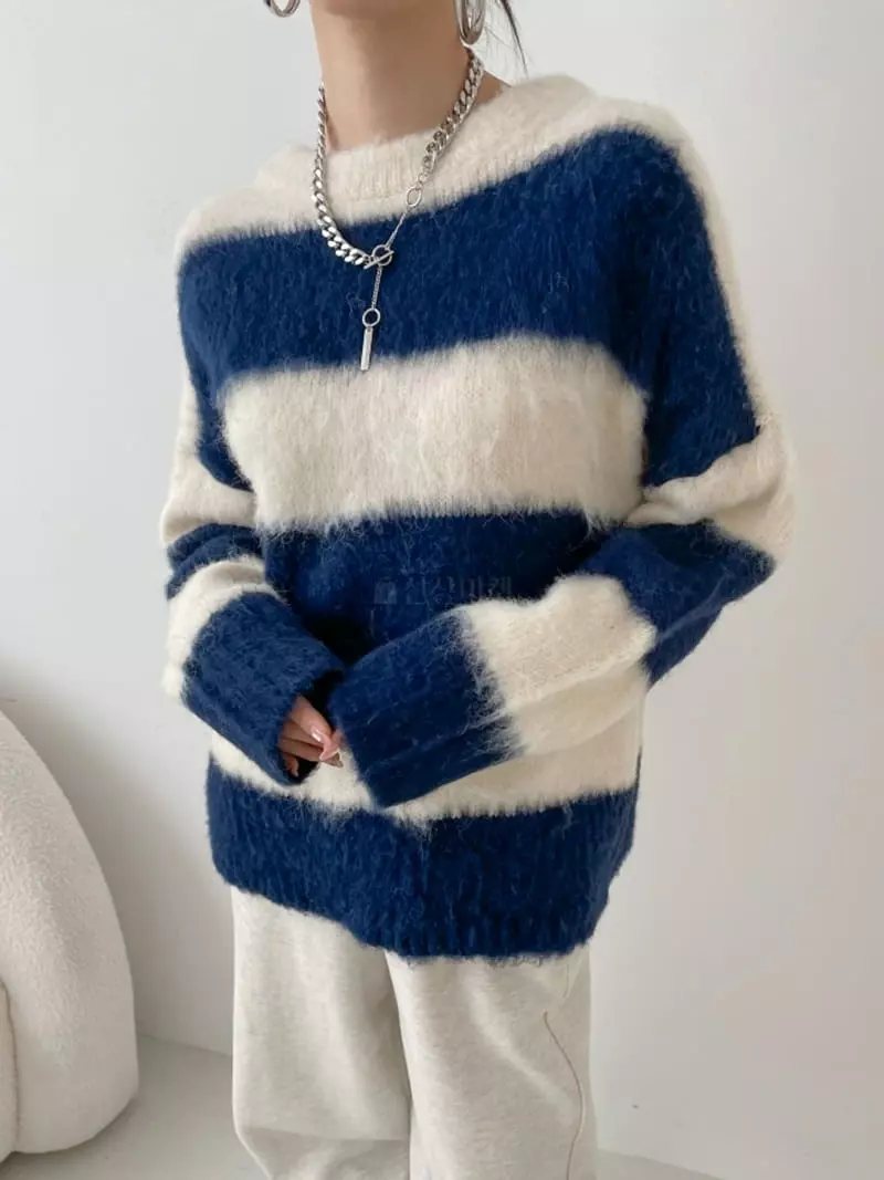 Highcolor - Korean Women Fashion - #momslook - Brush Knit Tee - 7