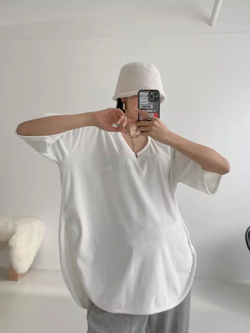 Highcolor - Korean Women Fashion - #womensfashion - Mochi Short Sleeves Tee - 4
