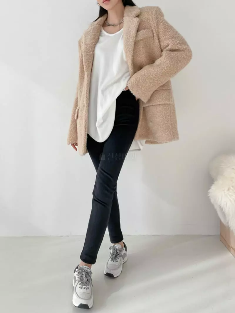 Highcolor - Korean Women Fashion - #momslook - Fleece Leggings - 5