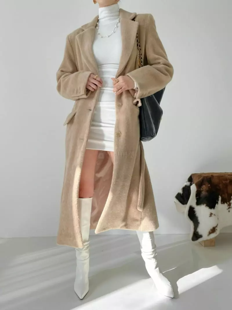 Highcolor - Korean Women Fashion - #womensfashion - Cozy Long Coat - 3