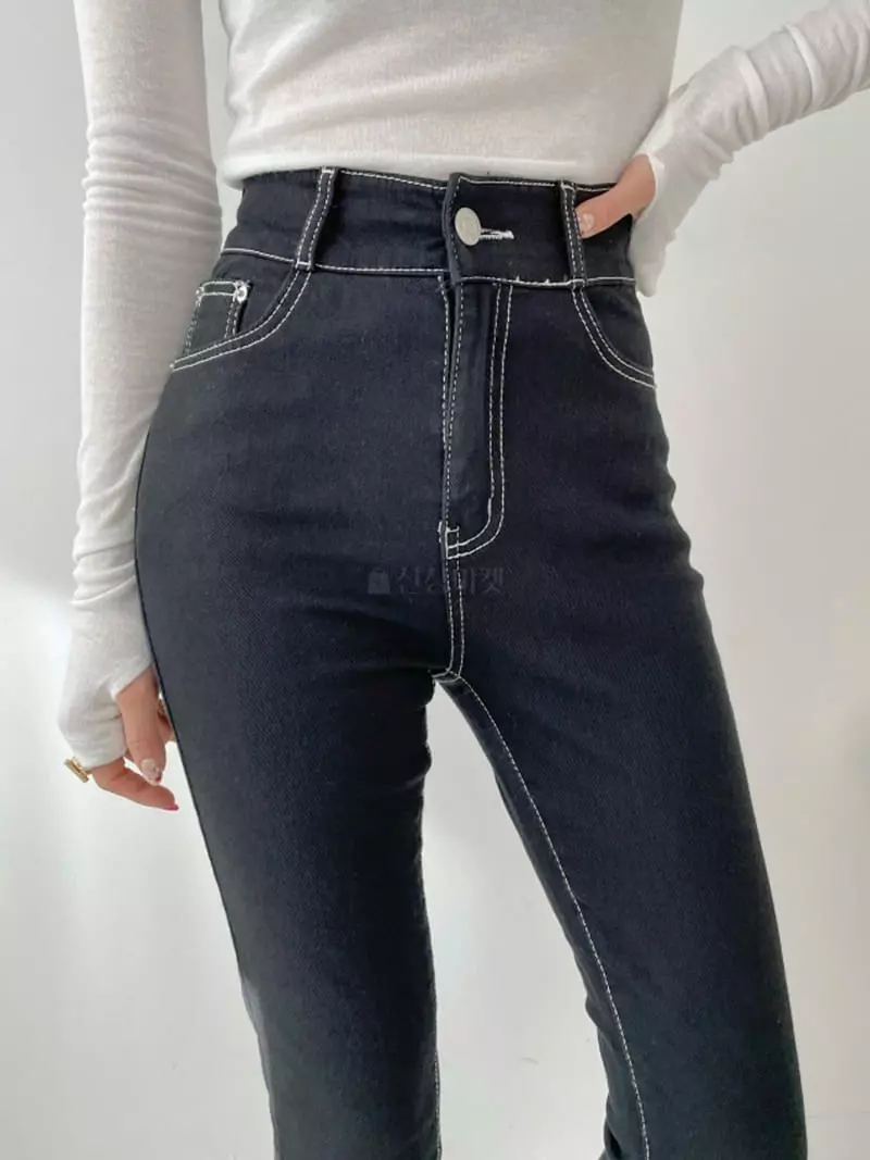 Highcolor - Korean Women Fashion - #womensfashion - Inseang Skinny Pants - 10