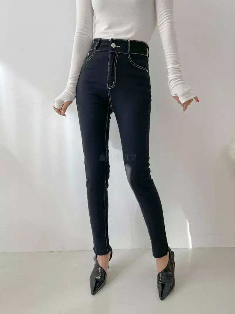 Highcolor - Korean Women Fashion - #momslook - Inseang Skinny Pants - 4