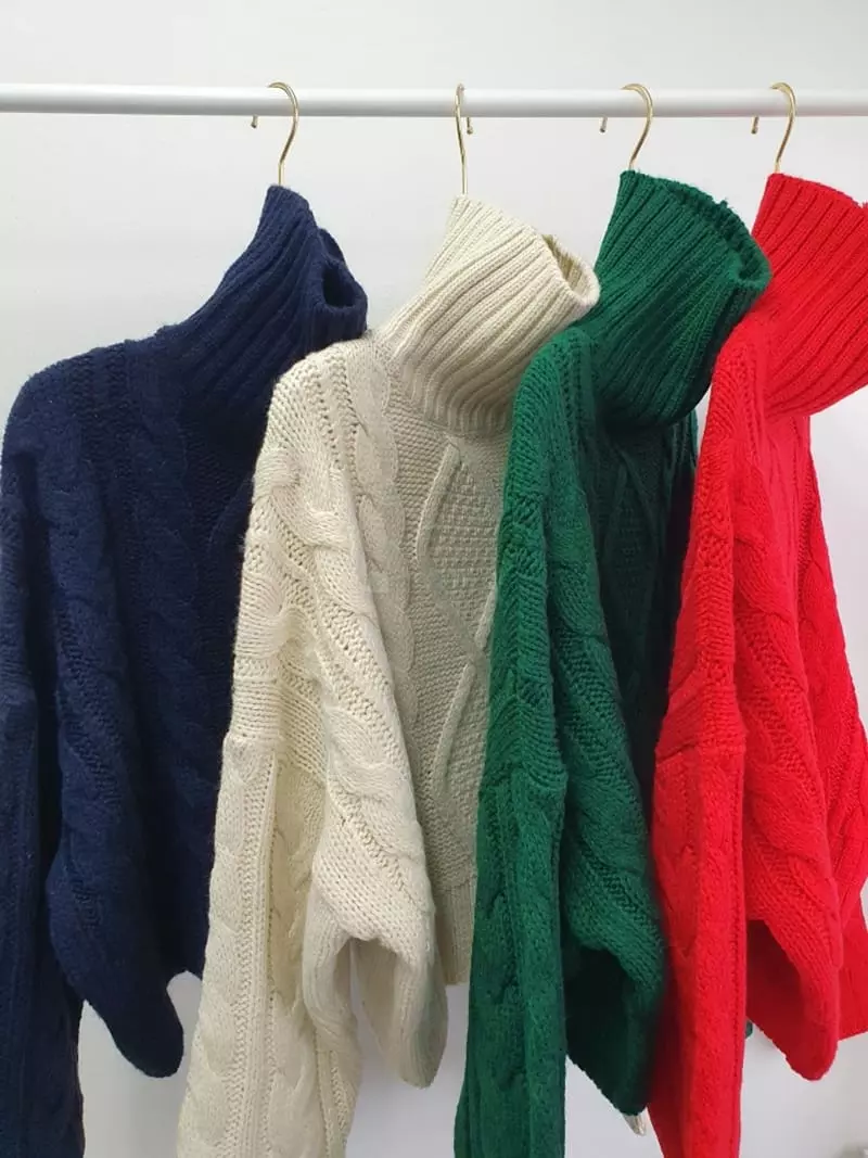 Highcolor - Korean Women Fashion - #womensfashion - Eve Turtle Knit Tee - 11