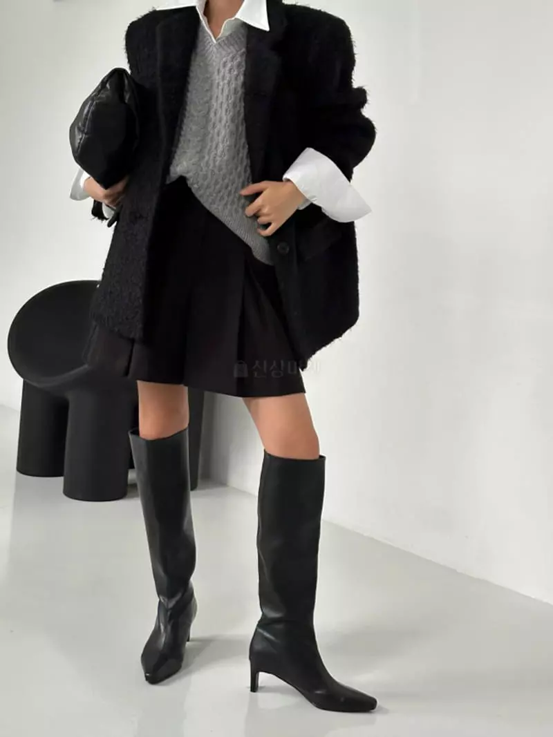 Highcolor - Korean Women Fashion - #womensfashion - Waffle Vest Knit - 5