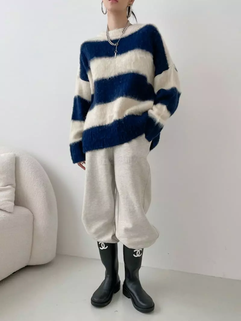 Highcolor - Korean Women Fashion - #womensfashion - Brush Knit Tee - 8