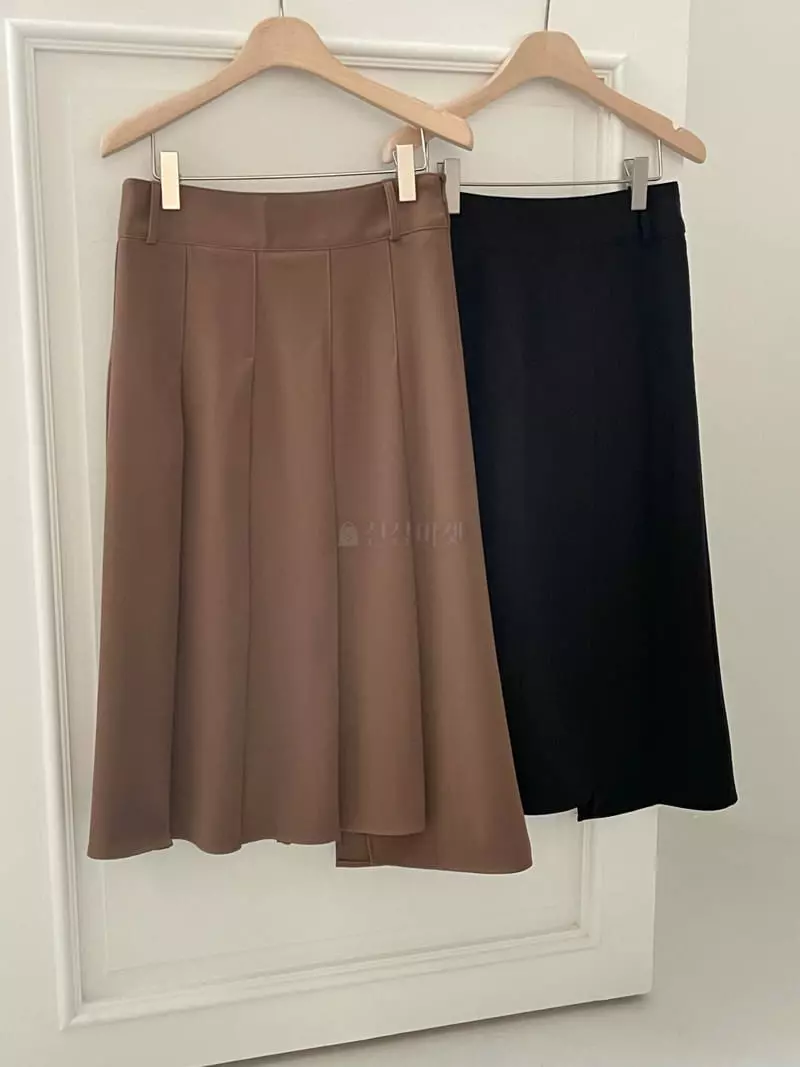 Hoper - Korean Women Fashion - #momslook - Wrinkle Skirt