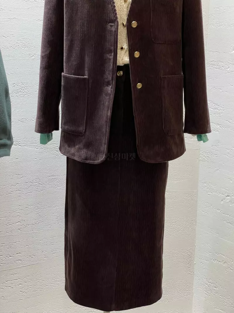 Hoper - Korean Women Fashion - #restrostyle - Rib Skirt - 5
