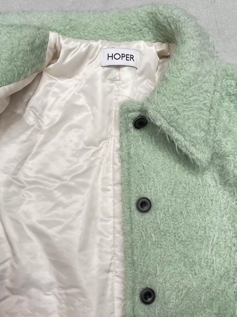 Hoper - Korean Women Fashion - #thatsdarling - Buckle Short Padding Jacket - 11