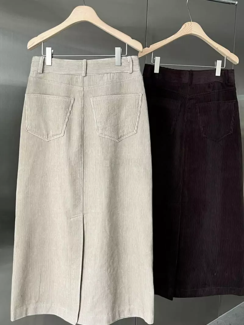 Hoper - Korean Women Fashion - #womensfashion - Rib Skirt