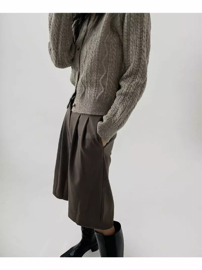 Howl - Korean Women Fashion - #momslook - Wool Half Pants - 12