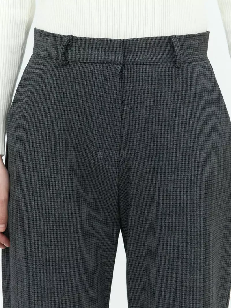 Howl - Korean Women Fashion - #momslook - Wool Checkered Slacks Pants - 11