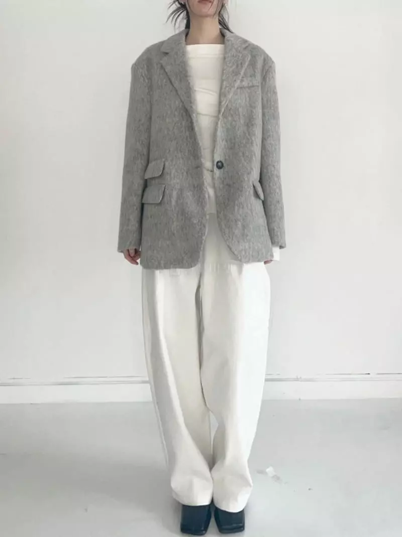 Howl - Korean Women Fashion - #momslook - Mohair Pocket Jjacket - 12