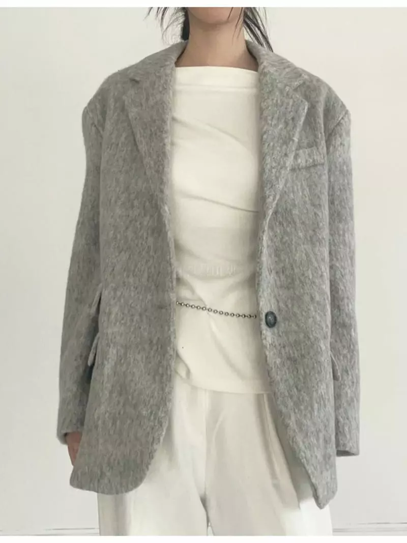 Howl - Korean Women Fashion - #momslook - Mohair Pocket Jjacket - 8