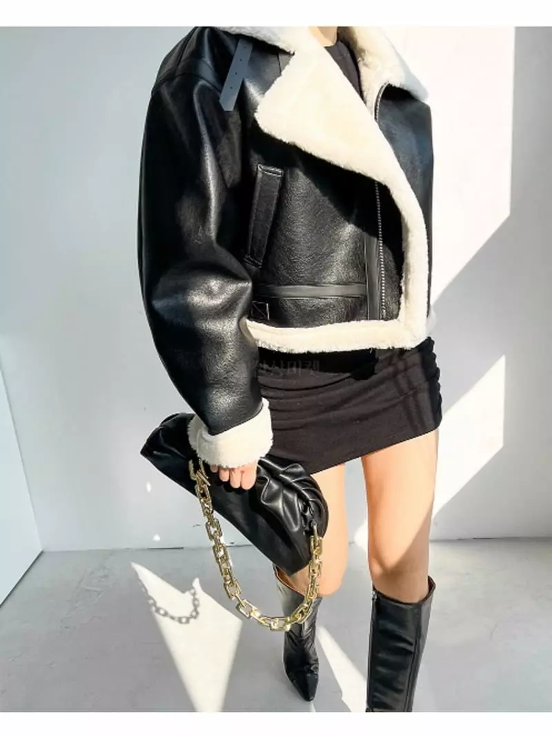 Howl - Korean Women Fashion - #momslook - Double Mustang Jacket - 6