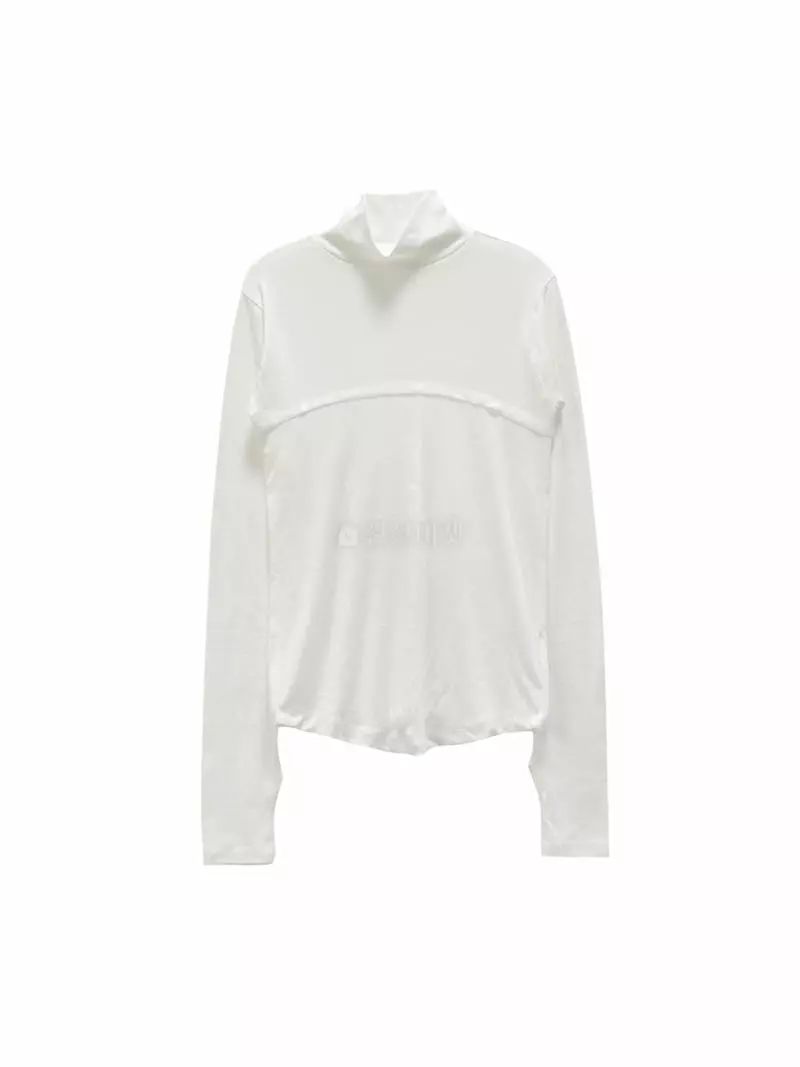 Howl - Korean Women Fashion - #womensfashion - Front Slit Long Sleeves Tee - 6