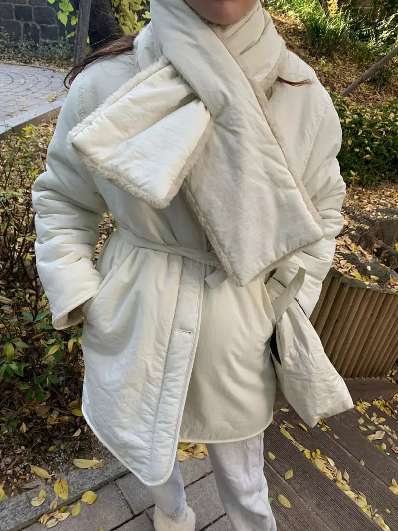 Hue - Korean Women Fashion - #momslook - Fleece Reversible Coat - 10
