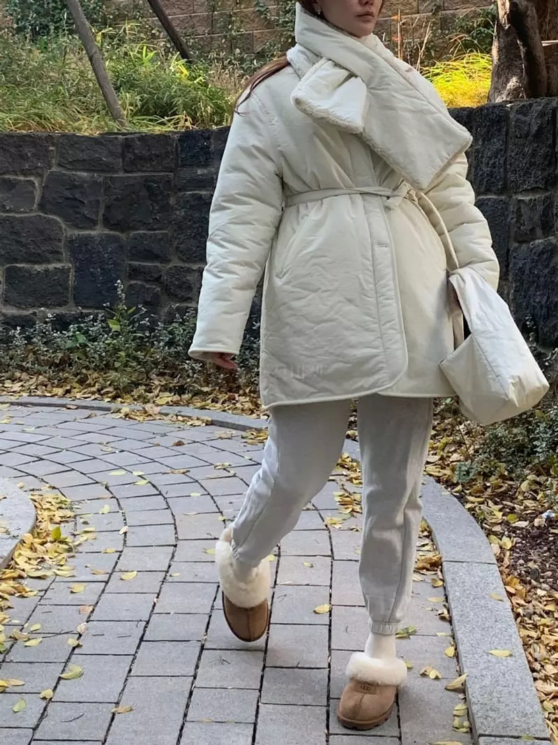 Hue - Korean Women Fashion - #momslook - Fleece Reversible Coat - 8