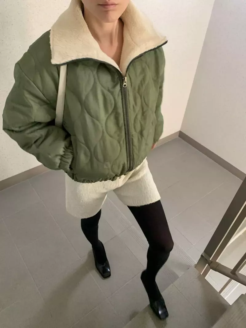 Hue - Korean Women Fashion - #thelittlethings - Quilting Jumper - 8