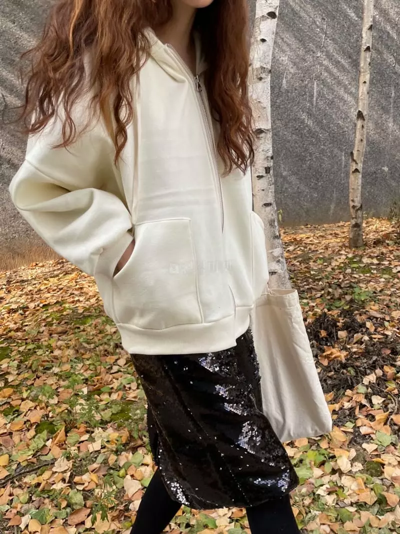 Hue - Korean Women Fashion - #thelittlethings - Over Hoody Zip-up - 2