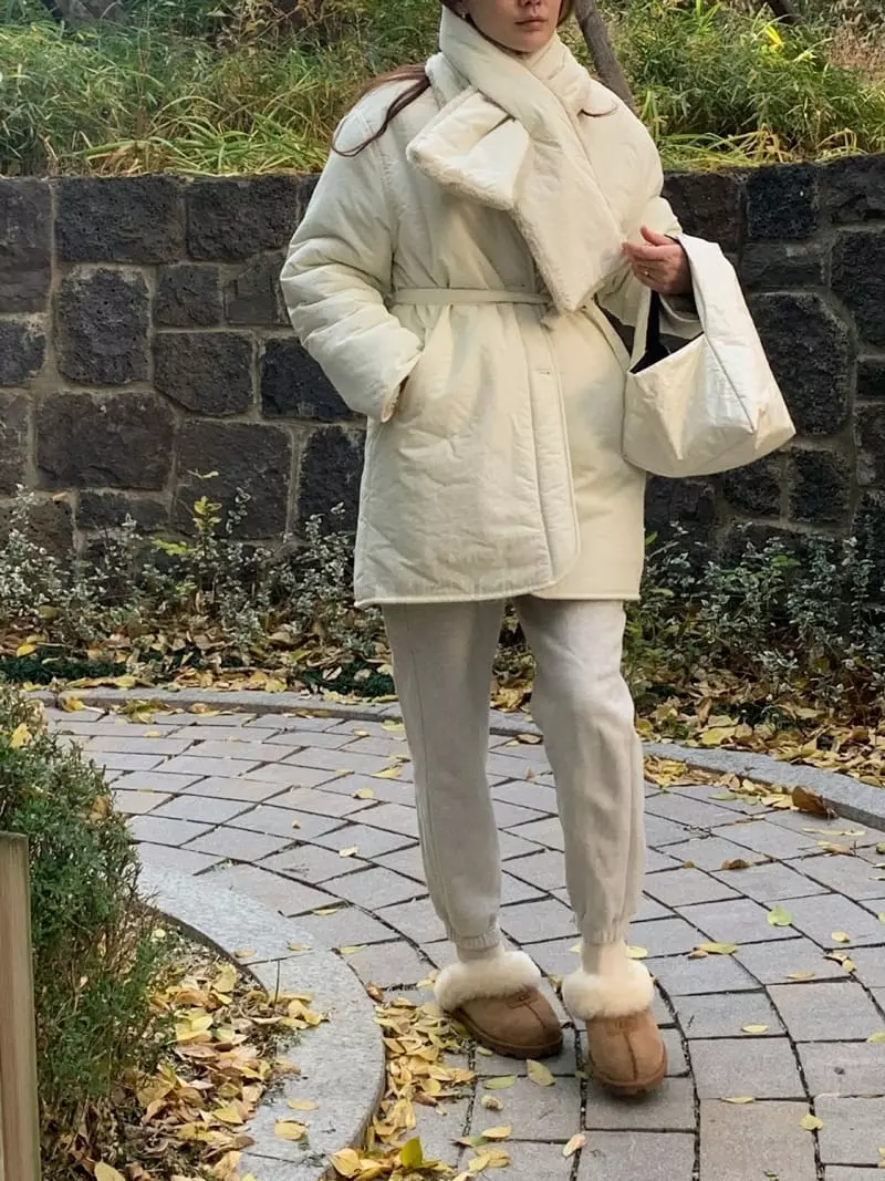 Hue - Korean Women Fashion - #womensfashion - Fleece Reversible Coat - 7
