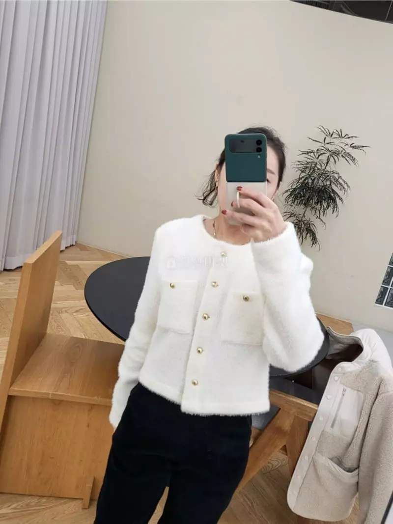 Ifuhouse - Korean Women Fashion - #momslook - Honey Roung Cardigan - 5
