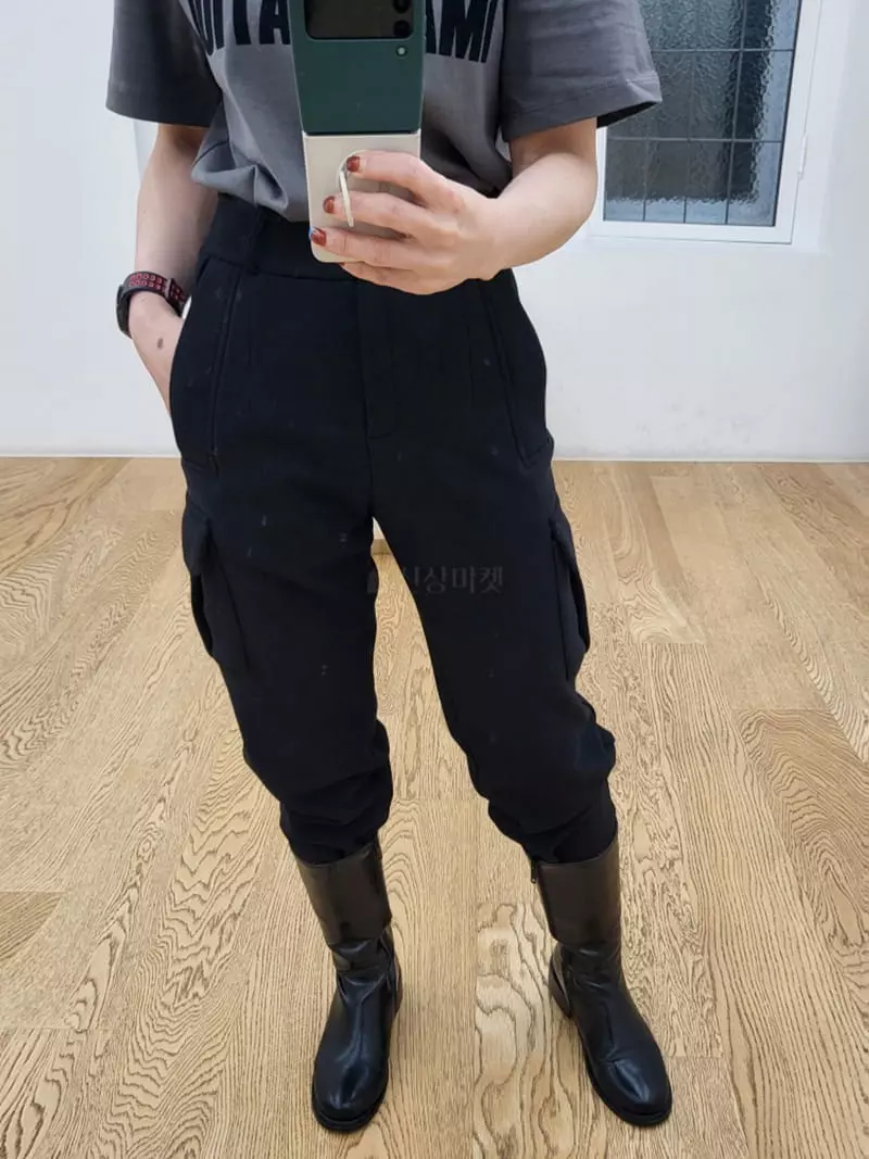 Ifuhouse - Korean Women Fashion - #momslook - Fleece Borc Pants - 2
