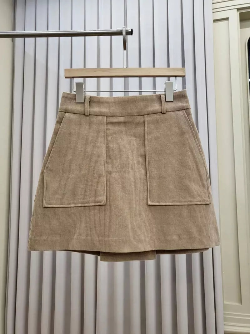 Ifuhouse - Korean Women Fashion - #momslook - Rib Zipper Skirt - 11
