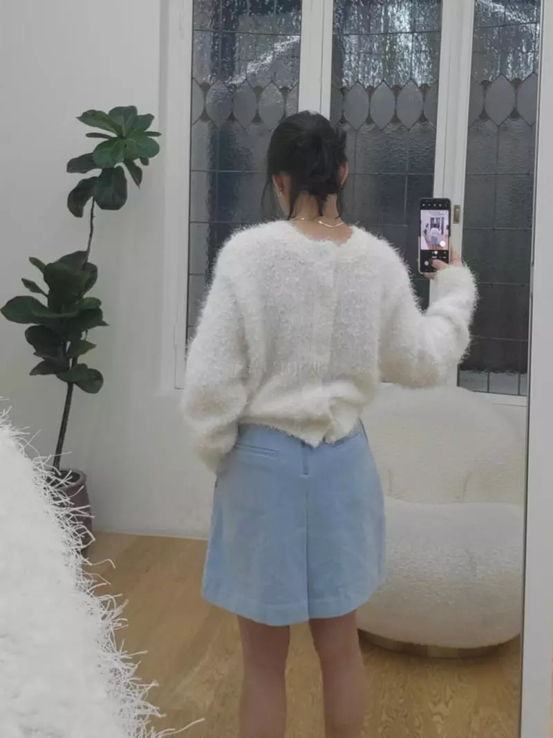 Ifuhouse - Korean Women Fashion - #momslook - Rib Zipper Skirt - 3