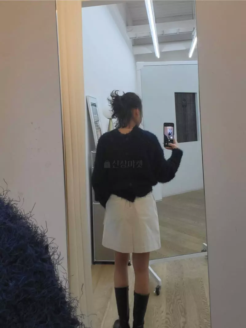 Ifuhouse - Korean Women Fashion - #momslook - Rib Zipper Skirt - 7