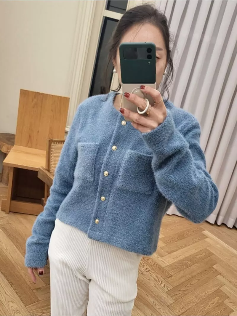 Ifuhouse - Korean Women Fashion - #romanticstyle - Honey Roung Cardigan