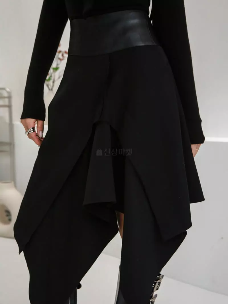 Inssense - Korean Women Fashion - #momslook - Leather Skirt