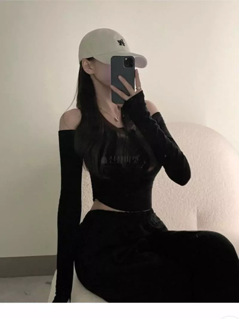 J Bella - Korean Women Fashion - #momslook - Warmer Off Tee - 8