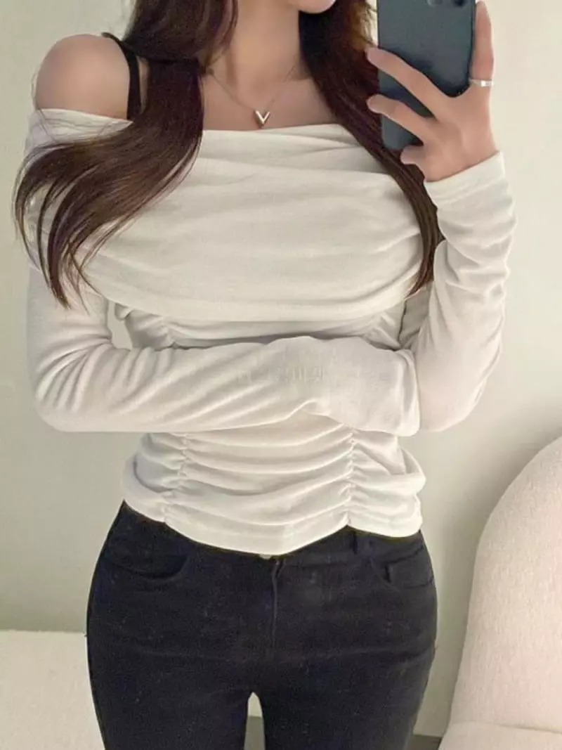 J Bella - Korean Women Fashion - #restrostyle - Powder Tee - 3