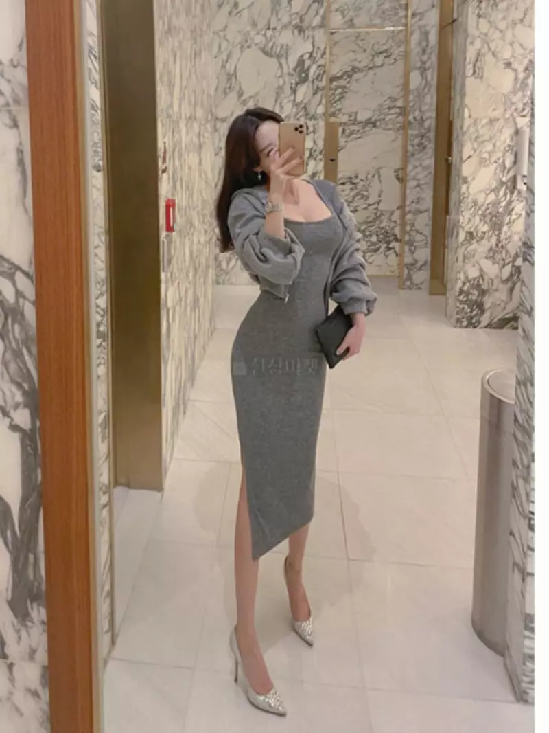 J Bella - Korean Women Fashion - #restrostyle - Coin One-piece - 3