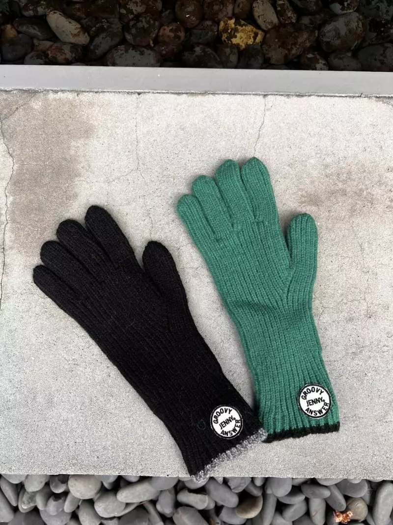 Jenny Basic - Korean Junior Fashion - #kidsstore - Line Wool Gloves - 2