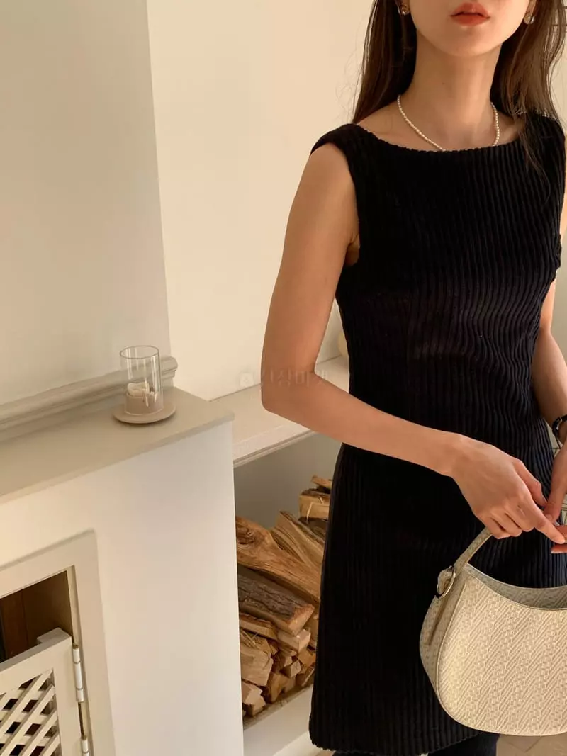 Jinsim - Korean Women Fashion - #romanticstyle - Corduroy One-piece - 10