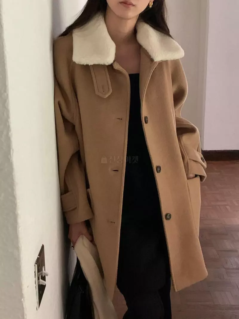 Jinsim - Korean Women Fashion - #romanticstyle - South Half Coat - 6