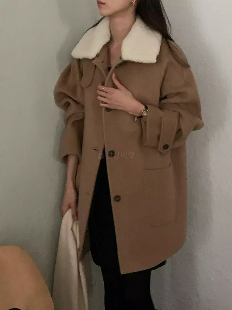 Jinsim - Korean Women Fashion - #shopsmall - South Half Coat - 7