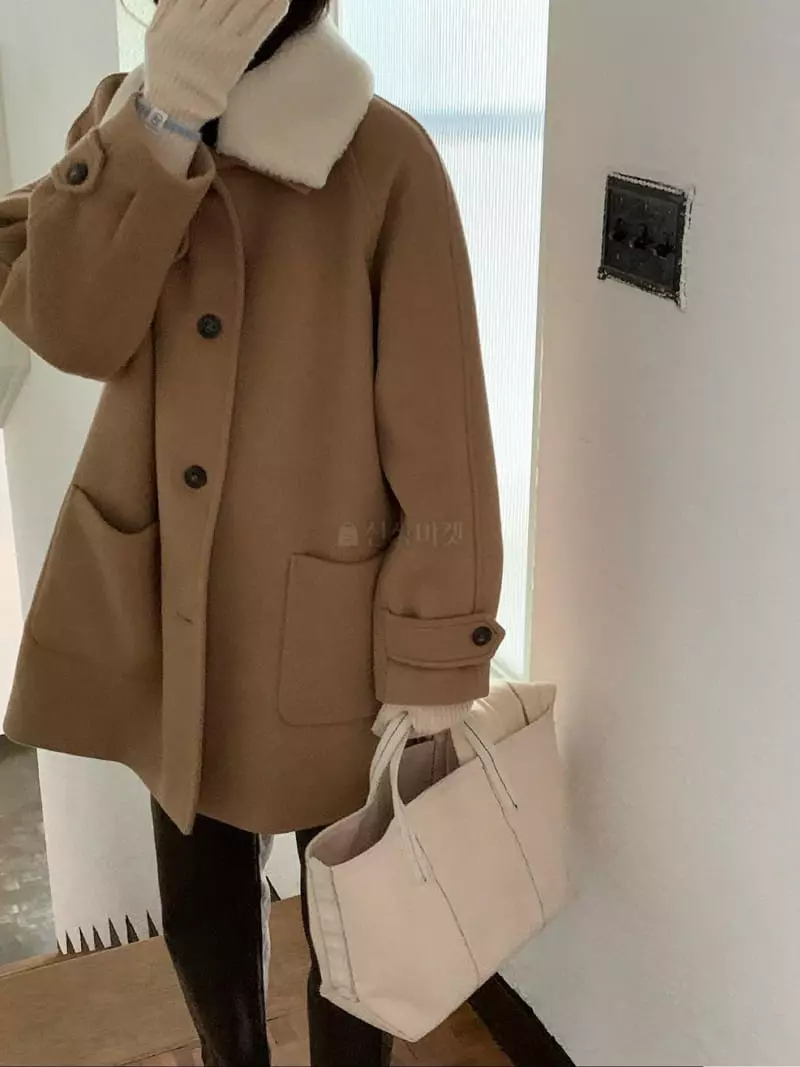 Jinsim - Korean Women Fashion - #womensfashion - South Half Coat - 11