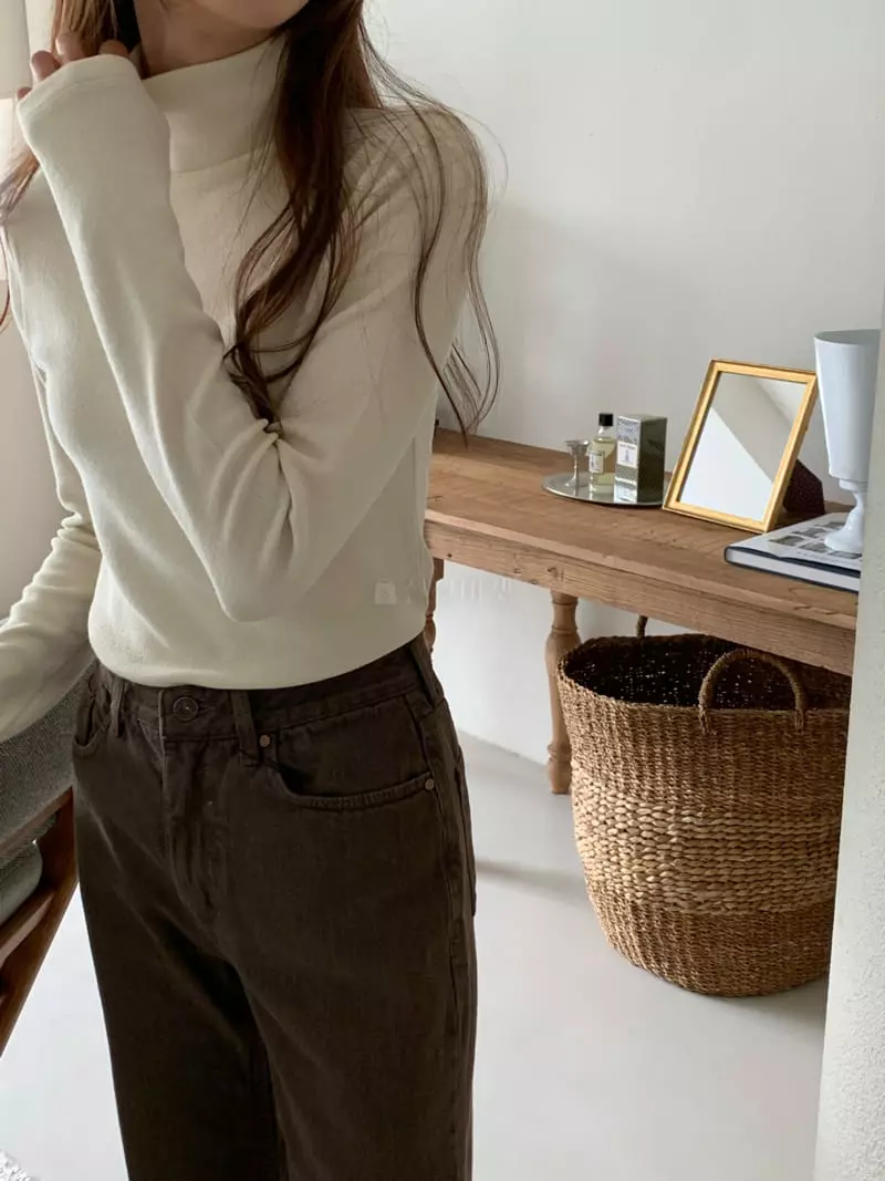 Jinsim - Korean Women Fashion - #womensfashion - Lilly Turtleneck Tee - 7