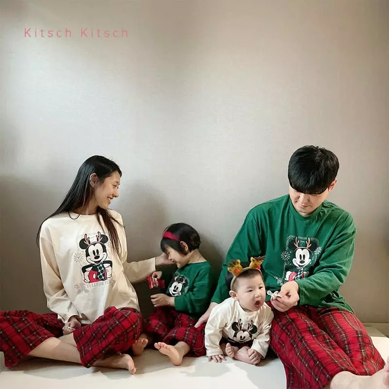 Kitsch Kitsch - Korean Children Fashion - #childofig - Christmas Top Bottom Set - 11