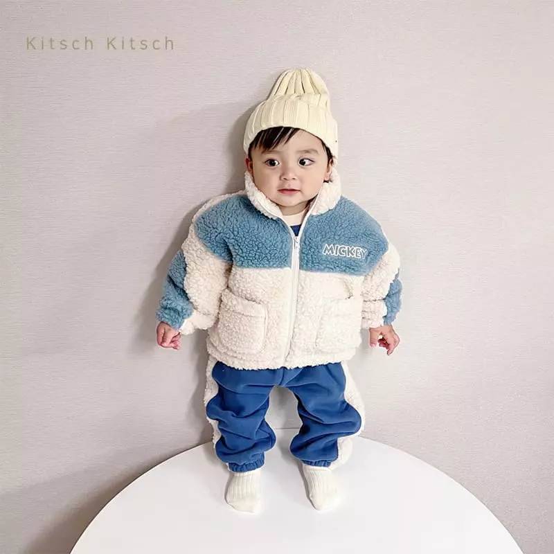 Kitsch Kitsch - Korean Children Fashion - #childrensboutique - Disney Mickey Bbodum Color Jumper - 8