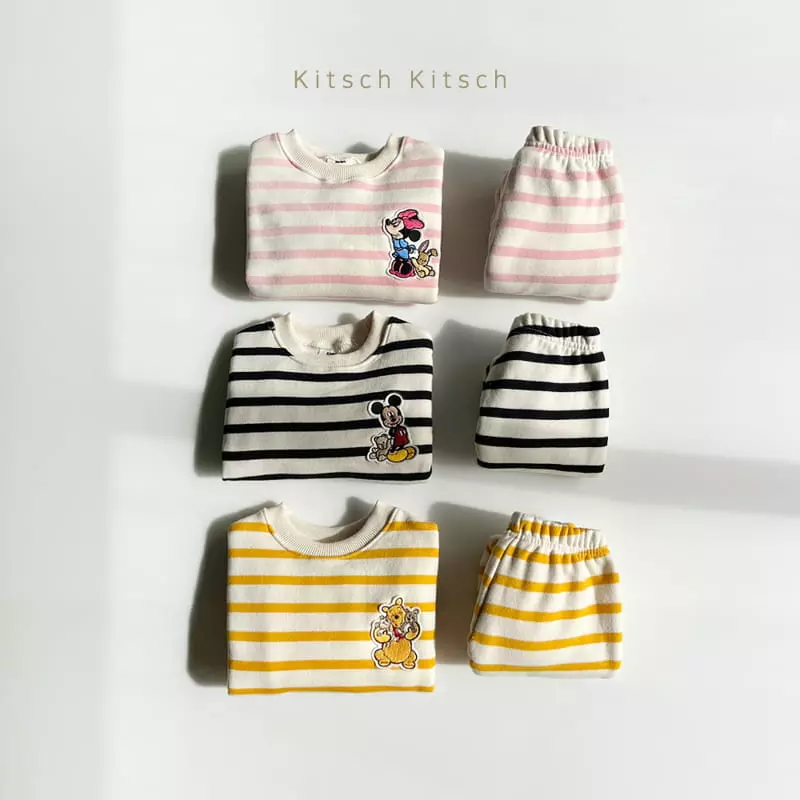 Kitsch Kitsch - Korean Children Fashion - #childrensboutique - Ppiyong Sweatshirt Top Bottom Set