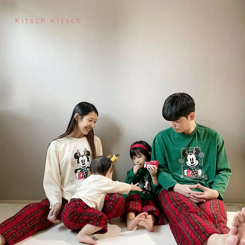 Kitsch Kitsch - Korean Children Fashion - #childrensboutique - Christmas Top Bottom Set - 12