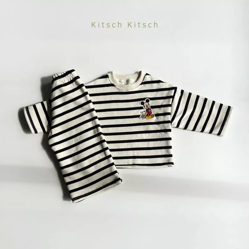 Kitsch Kitsch - Korean Children Fashion - #designkidswear - Ppiyong Sweatshirt Top Bottom Set - 2