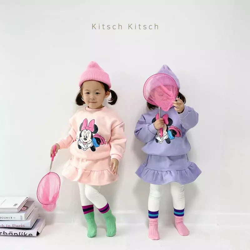 Kitsch Kitsch - Korean Children Fashion - #kidsshorts - Look Monly Me Top Bottom Set - 4