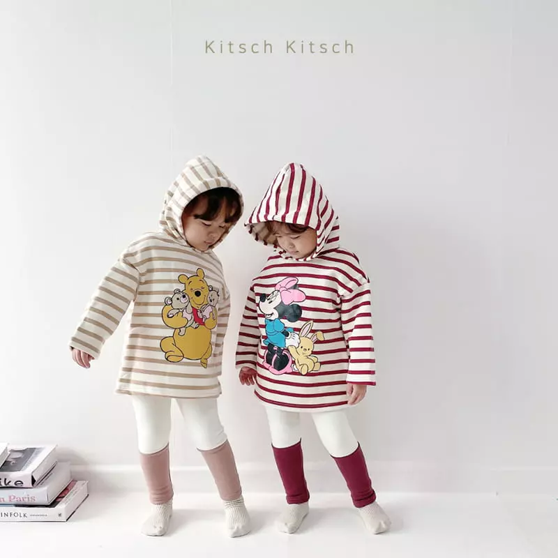 Kitsch Kitsch - Korean Children Fashion - #kidzfashiontrend - Ppiyong Hoody Top Bottom Set - 8