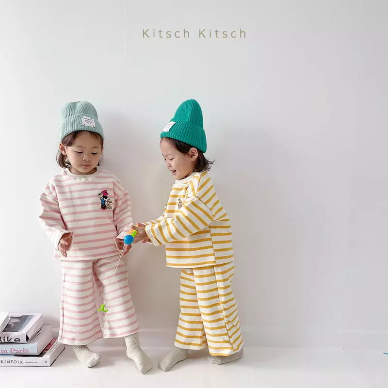 Kitsch Kitsch - Korean Children Fashion - #kidzfashiontrend - Ppiyong Sweatshirt Top Bottom Set - 7