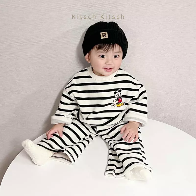 Kitsch Kitsch - Korean Children Fashion - #magicofchildhood - Ppiyong Sweatshirt Top Bottom Set - 10